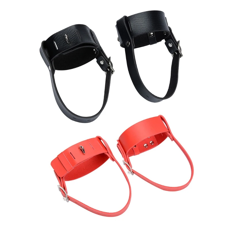 Adjustable Pu Leather Ankle Straps For Bondage Play With Locks_voghion.com