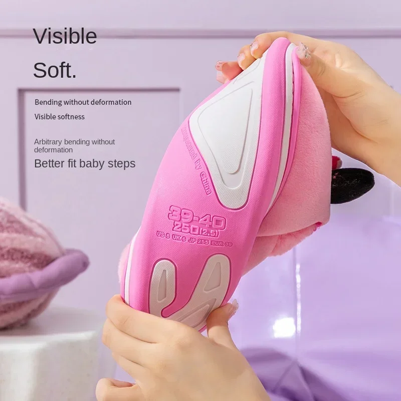 ديزني-شبشب ميكي ماوس للأطفال ، أحذية منزلية داخلية...