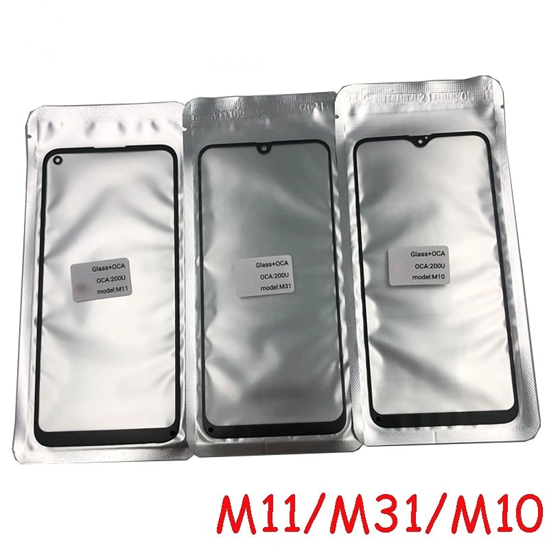 Nuovo Per Samsung M10 M20 M20S M10S M11 M12 M21 M30 M31 M41 M51 M71 Parti Di Riparazione + Oca Anteriore Touch Screen Sensore Di Vetro Copertura In Ve
