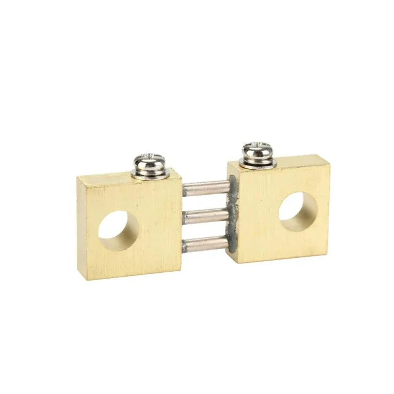 FL-19 Shunt 100A 200A 300A 400A 500A 600A-1500A 75mV Welding Machine Brass Resistor DC Shunts for Current Analogue Panel Meter metal film resistors