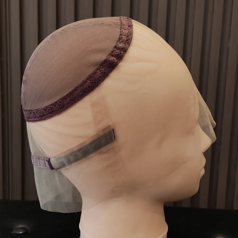 10 pcs Brown color 360 lace mesh cap for making wigs