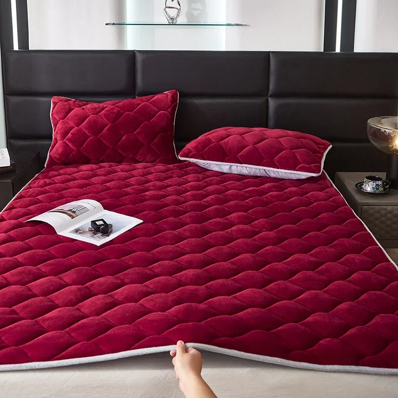 new 230g high-gram encrypted thickened milk fleece mattress (bed pad) series autumn and winter