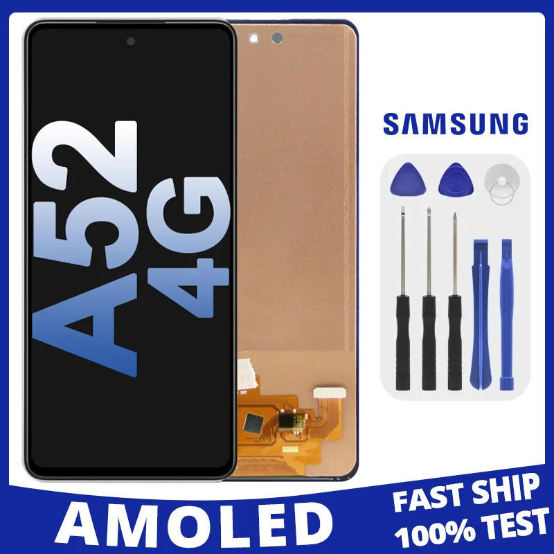 

6.5'' Super AMOLED For Samsung Galaxy A52 4G A525F A525F/DS A525M LCD Display Touch Screen Replacement Digitizer Assembly