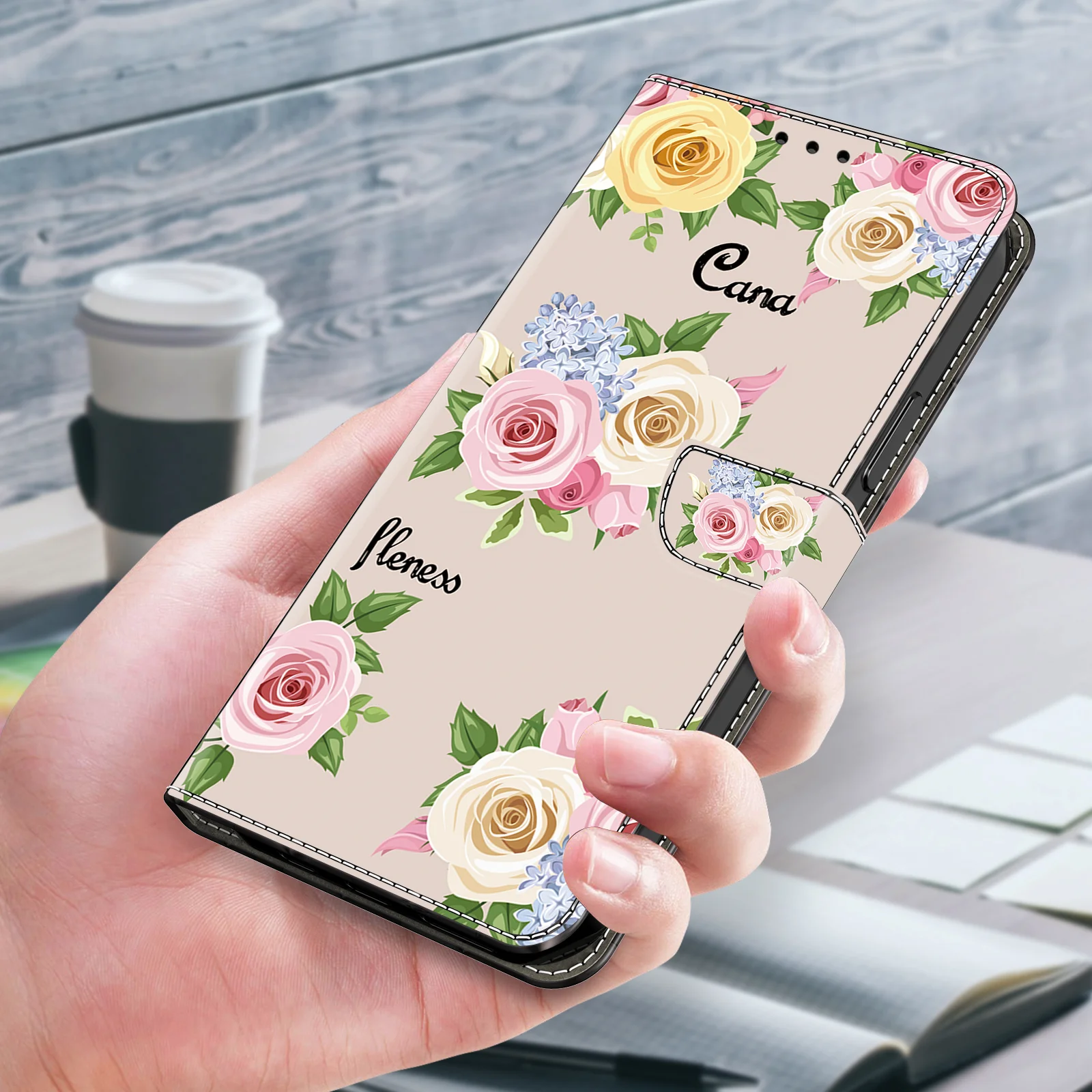 3D Magnetic Flip Leather Wallet Phone Case