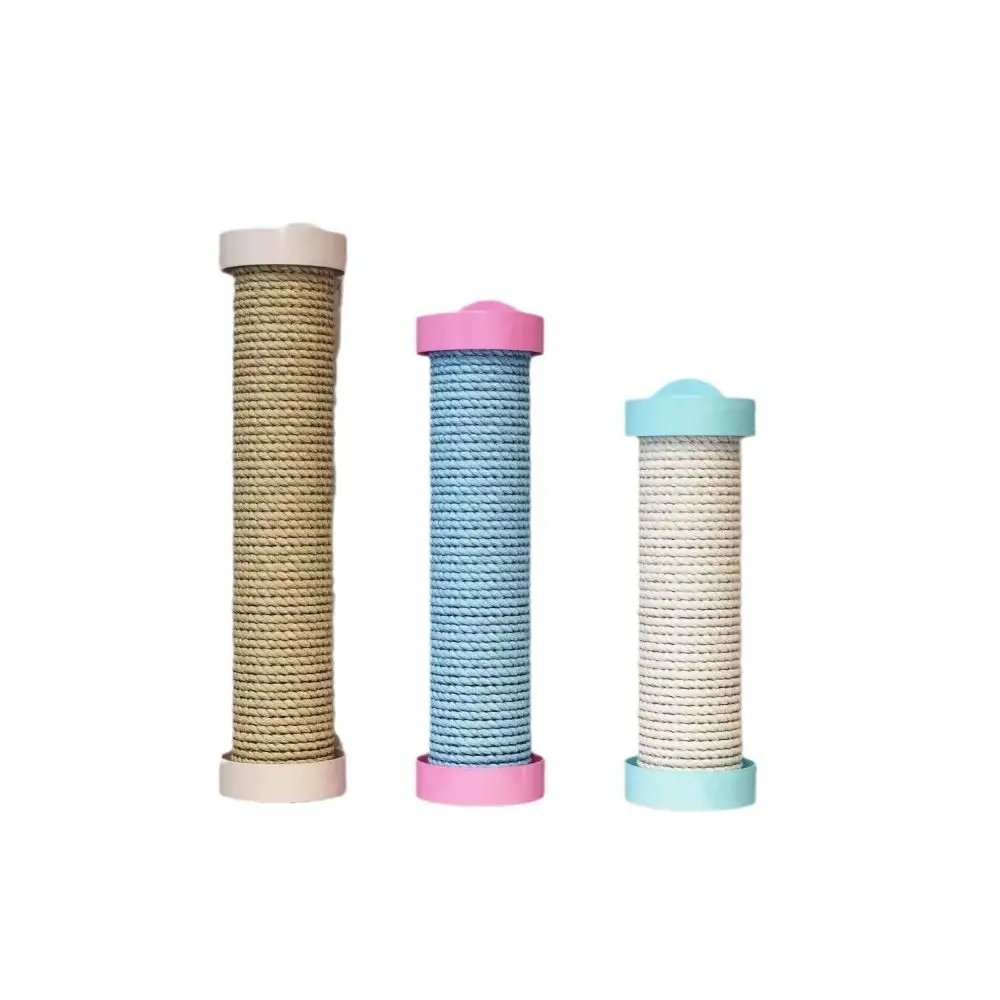 Cage Mounted Cat Scratching Post Rotatable Replaceable Cage Mounted Scratching Pole Wear-Resistant Non-Debris