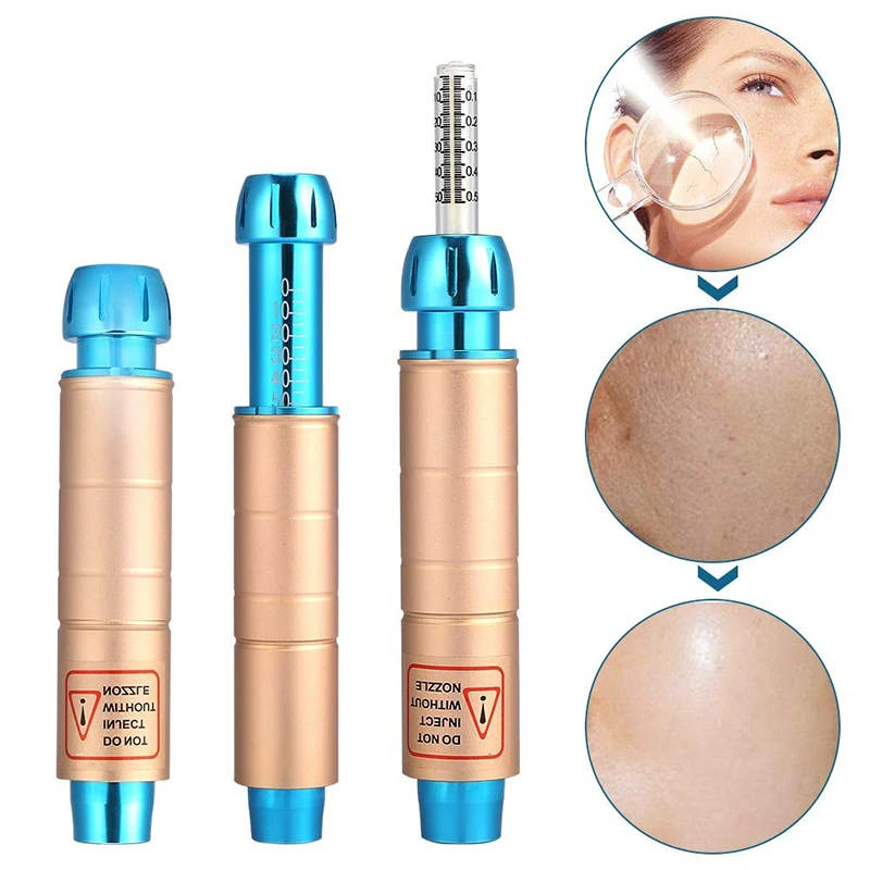 0.5ml gold Noninvasive injection pen Atomizer Sterile Hyaluronic Acid Pen Therapy Hyaluronic Gun Disposable Lip Injection Pen