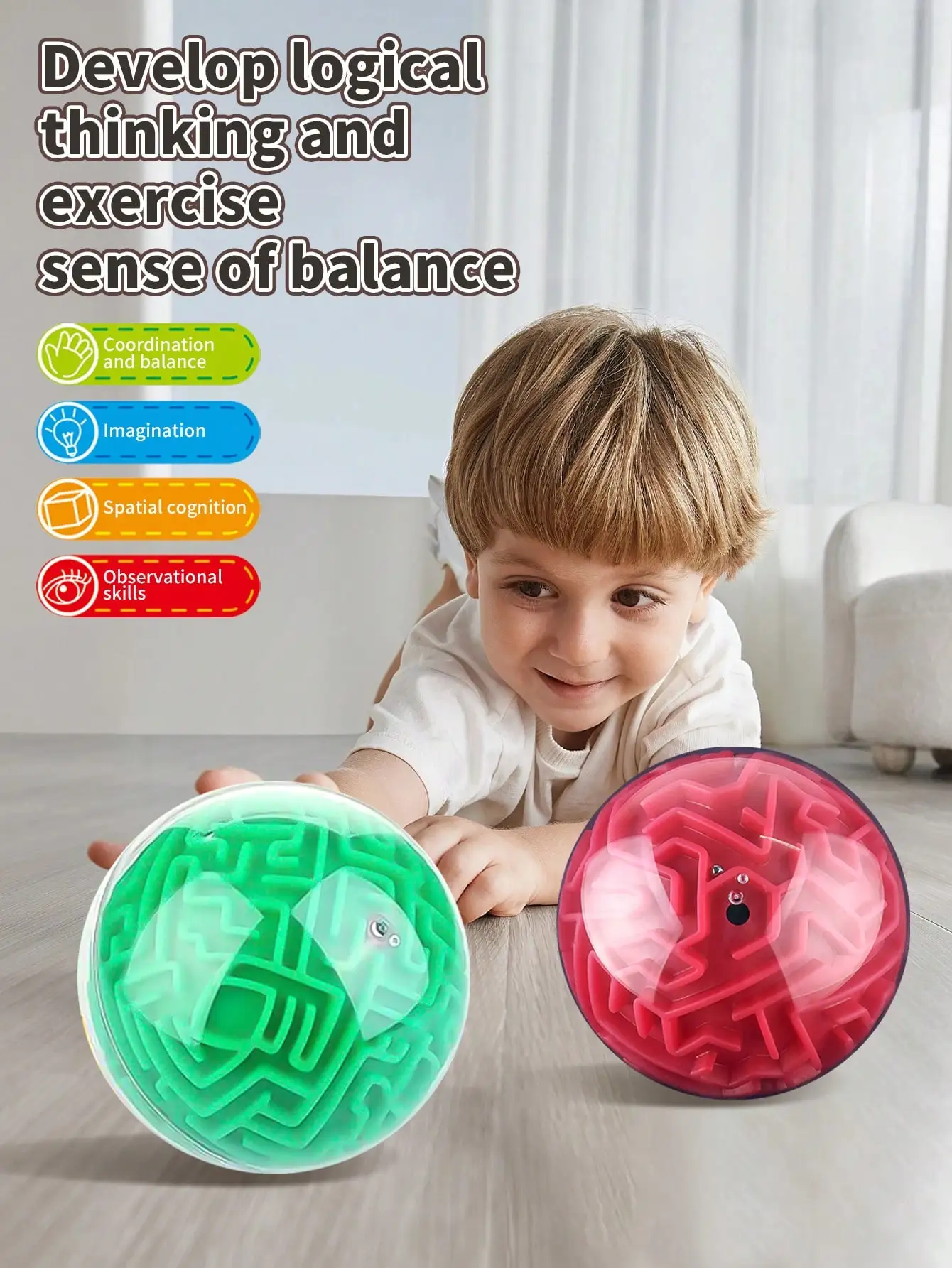 Puzzle walk bead maze ball toys 1 PC exercise thinking and reaction ability interaction game for teenagers boys and girls gift