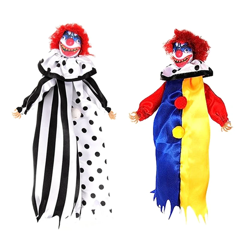 

Halloween Decoration Hanging Clown Doll Haunted House Pendant Horrible Halloween Decor Halloween Clown Pendant Colorful