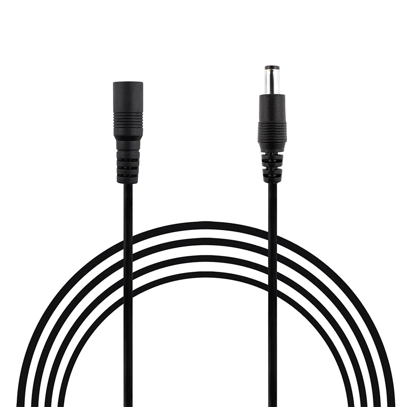 

DC Cable Extension Power Extend Cord 12V DC 5.5mmx2.1mm Connector Wire For LED Strip CCTV Camera