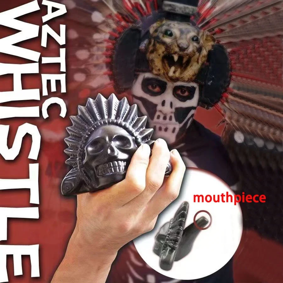 Aztec-style Whistle Perfect For Halloween April Fool's Day And Valentine's Day Pranks Outdoor Survival Tool whistle keychain,mini whistle,electronic whistle,soccer whistle,sport whistle,metal whistle,sports whistle,horror scream whistle,wooden train whistle toy
