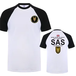 Military Sniper Men's Short Sleeve Cotton Tee - XXXL (White black sleeve)