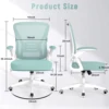 Ergonomic Office Chair with Lumbar Support, High Back Executive Chair Swivel Desk Chair Computer Task Chair Mesh Gaming Chair 6