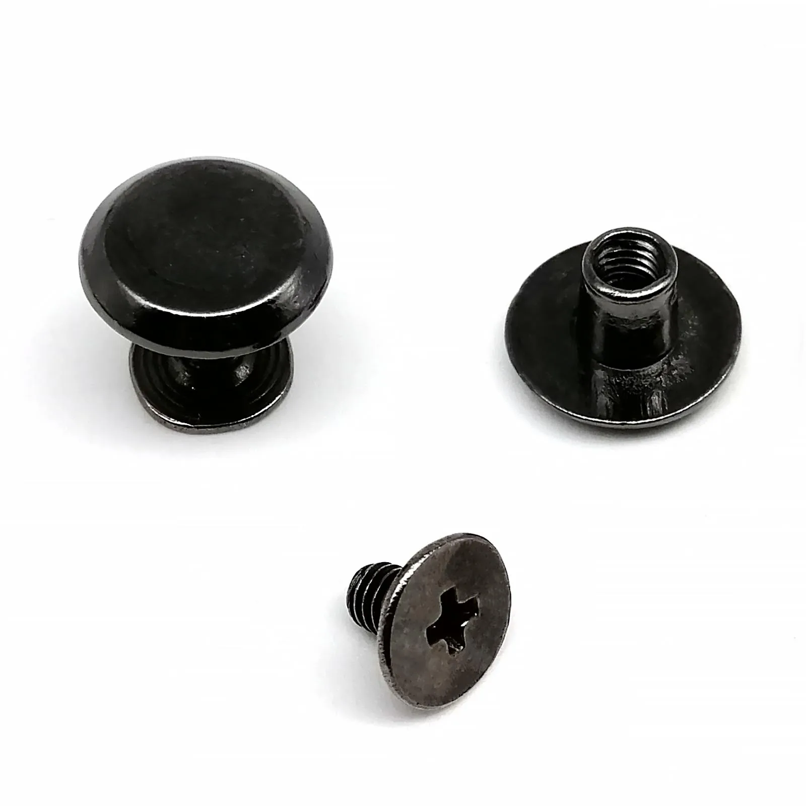 10pcs Metal Screwback Rivet Studs for Leather Craft and DIY Projects