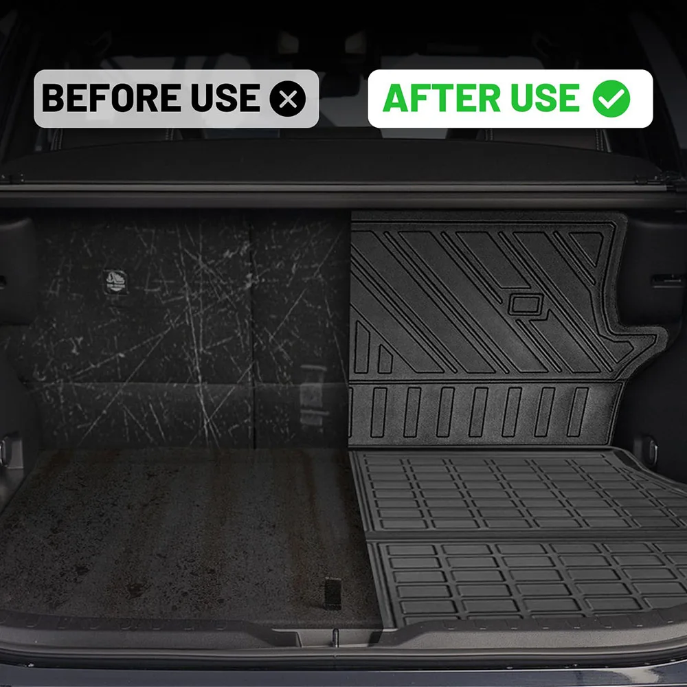 For-Toyota Rav4 Hybrid Floor Mat Car Floor Mats Car Seat Cover Floor Mats Car Seat Back Cover Cargo Liner Backrest Mat All-Weather Trunk Floor Liners Back Seat Cover for Rav4