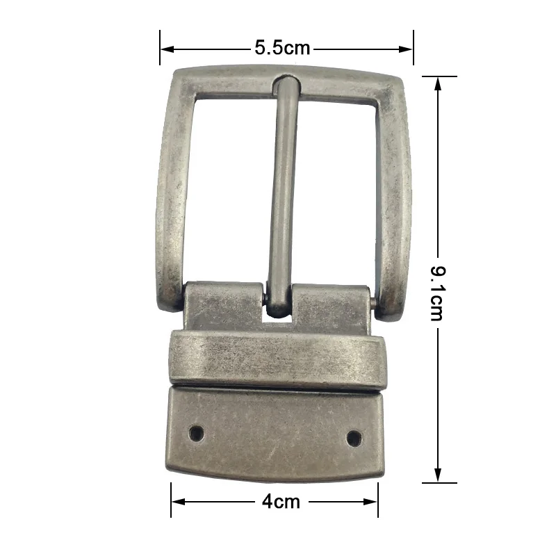 Mens Reversible Alloy Belt Buckle Replacement Retro Pin Buckle