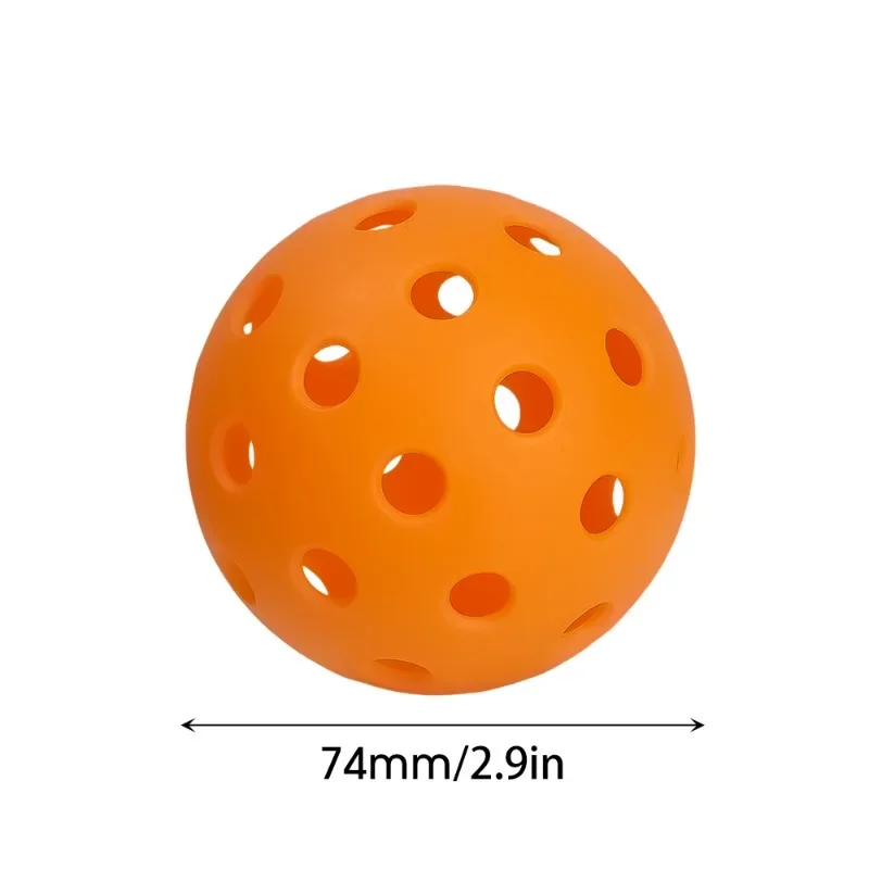 Pickleball Balls 74MM Durable 40 Holes Indoor/Outdoor 4/2/1Pcs 26g for Competition