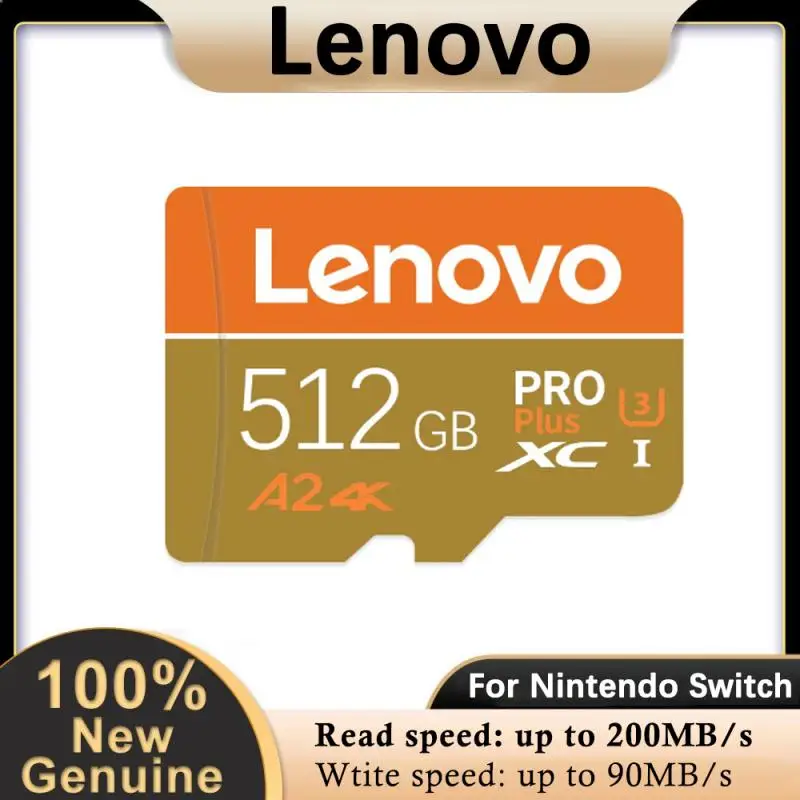 Scheda Sd Lenovo Class 10 Micro Tf 512Gb 256Gb 128Gb Scheda Di Memoria Sd Impermeabile Cartao De Memoria Per Fotocamera Nintendo Switch
