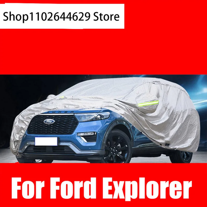 

Exterior Car Cover Outdoor Protection Full Car Covers Snow Cover Sunshade Waterproof Dustproof for Ford Ford Explore Accessories