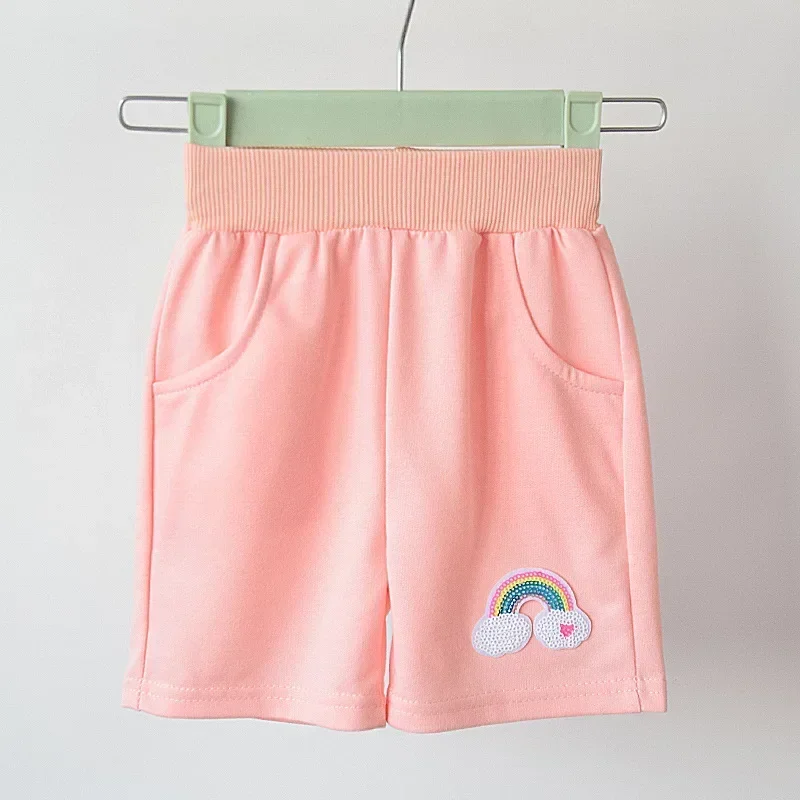 Baby Girls Shorts Summer Toddler Cartoon Printed Cotton Trousers Kids Casual Sports Short Pant Children's Clothing