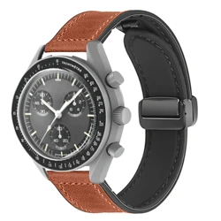 Vintage Leather Watchband - Luxurious Silicone Strap Bracelet 20mm - 20MM (Brown)