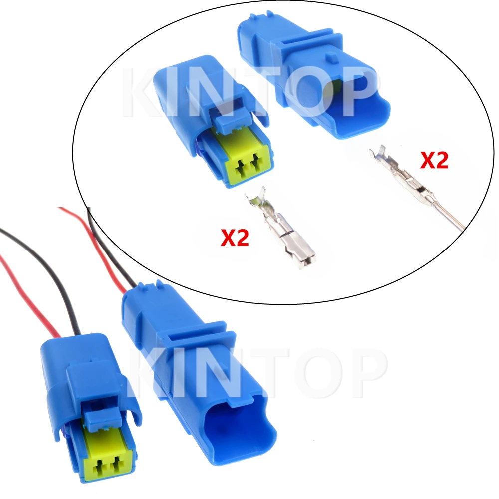 

1 Set 2 Pins 211PL022S6049 Car Male Female Waterproof Plug 211PC022S6049 Automobile Wire Harness Socket For Peugeot Citroen