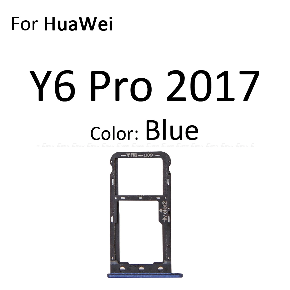 Tiroir SIM Pour Huawei P Smart (FIG-LX1) - Noir - Pièce De Rechange OEM Neuve