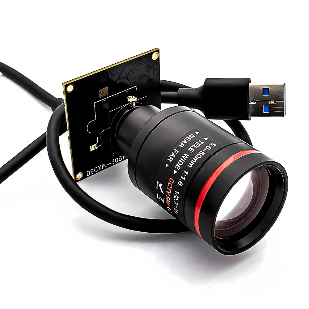 M12 Varifocal Lens 10X Zoom 2.3MP 120FPS Global Shutter USB3.0 Camera Plug And P