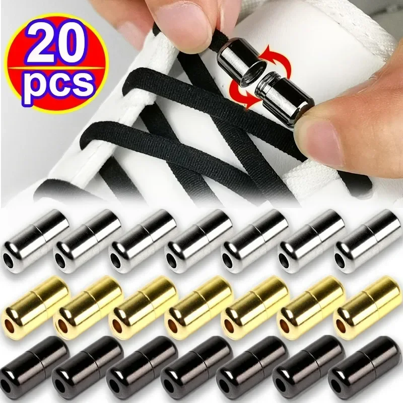 Metalen Capsule Schoenveters Halve Cirkel Gespen Zonder Stropdas Gesp Connector Voor Schoenen Sneakers Schoenveter Kids Volwassen Snelstrik Schoen Veters