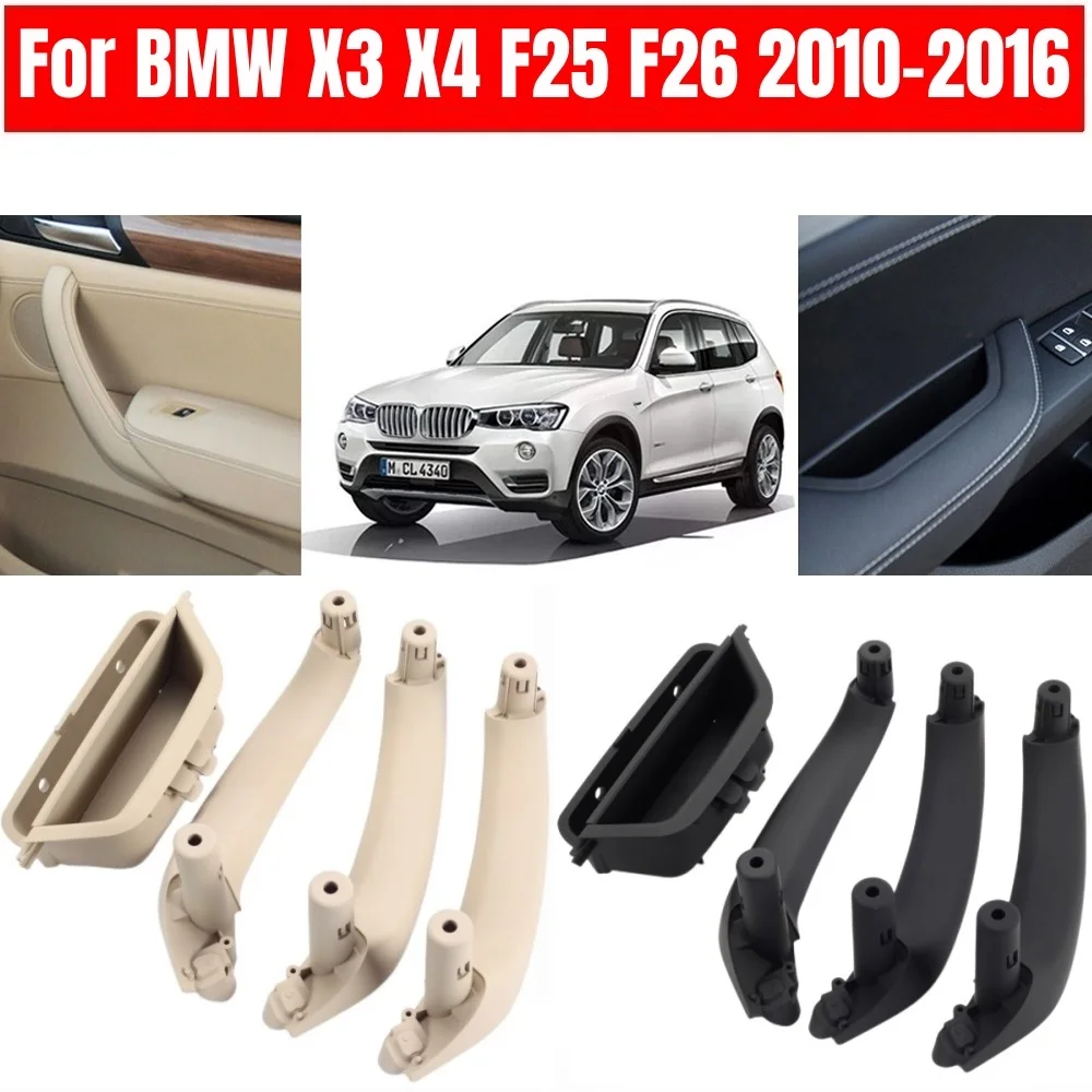 

LHD RHD Interior Driver Side Passenger Door Pull Handle Armrest Panel Cover Trim For BMW X3 X4 F25 F26 2010-2016