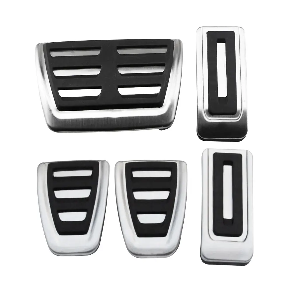 Stainless Steel Car Pedals Accelerator Gas Foot Brake Pedal Pad Cover for Volkswagen VW Multivan T5 T6 Caravelle T6 Accessories