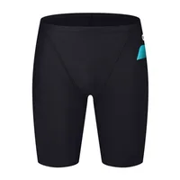 Men's Swim Jammer Athletic Training Swimsuit Shorts Swimming Trunks Beach Tights Pants Briefs Waterproof Swimwear Bathing Suit 1
