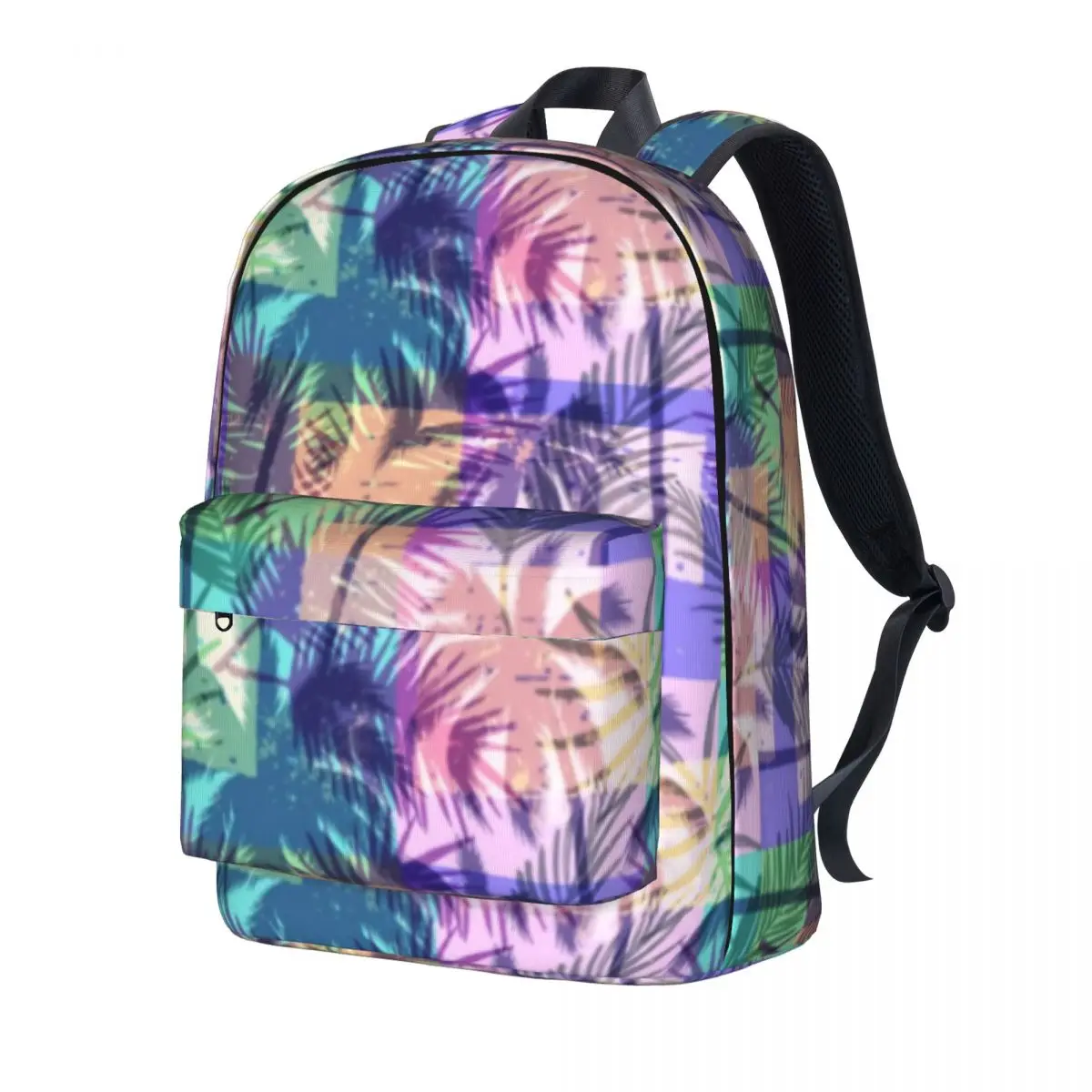 Tropical Palm Trees Backpack Abstract Art Travel Backpacks Boy
