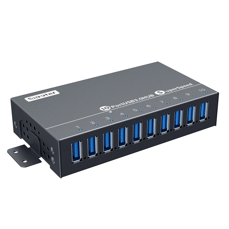 Sipolar-A-103-10-Port-USB-3-0-Hub-High-Speed-Data-Transfer-Fast-Charger ...