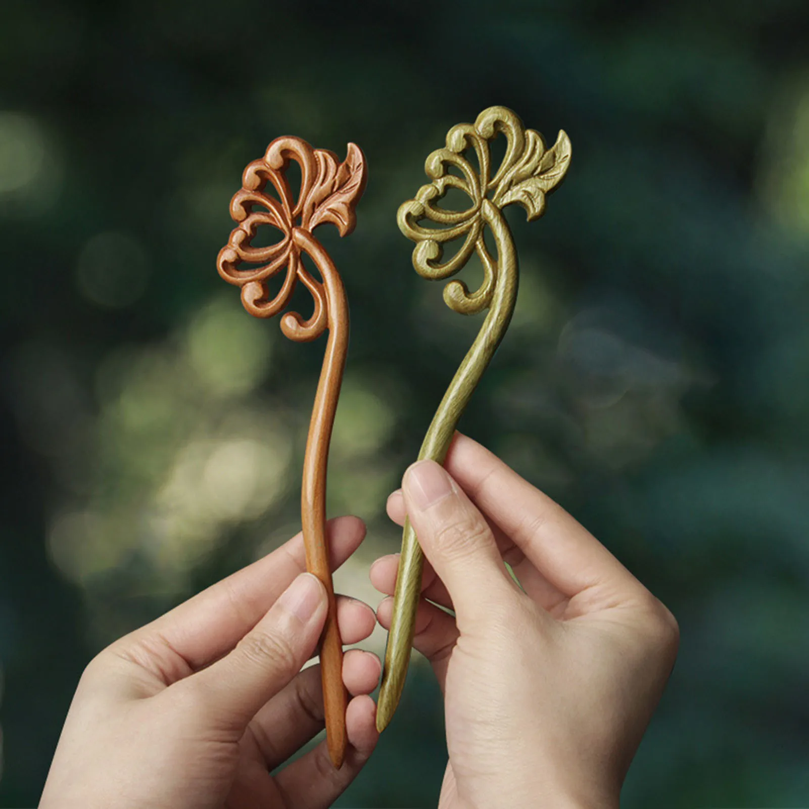 8 Holz-Haarstäbchen – Chinesisches Retro-Design, Geschnitzt, Für Frisuren & Als Deko, DIY-Zubehör