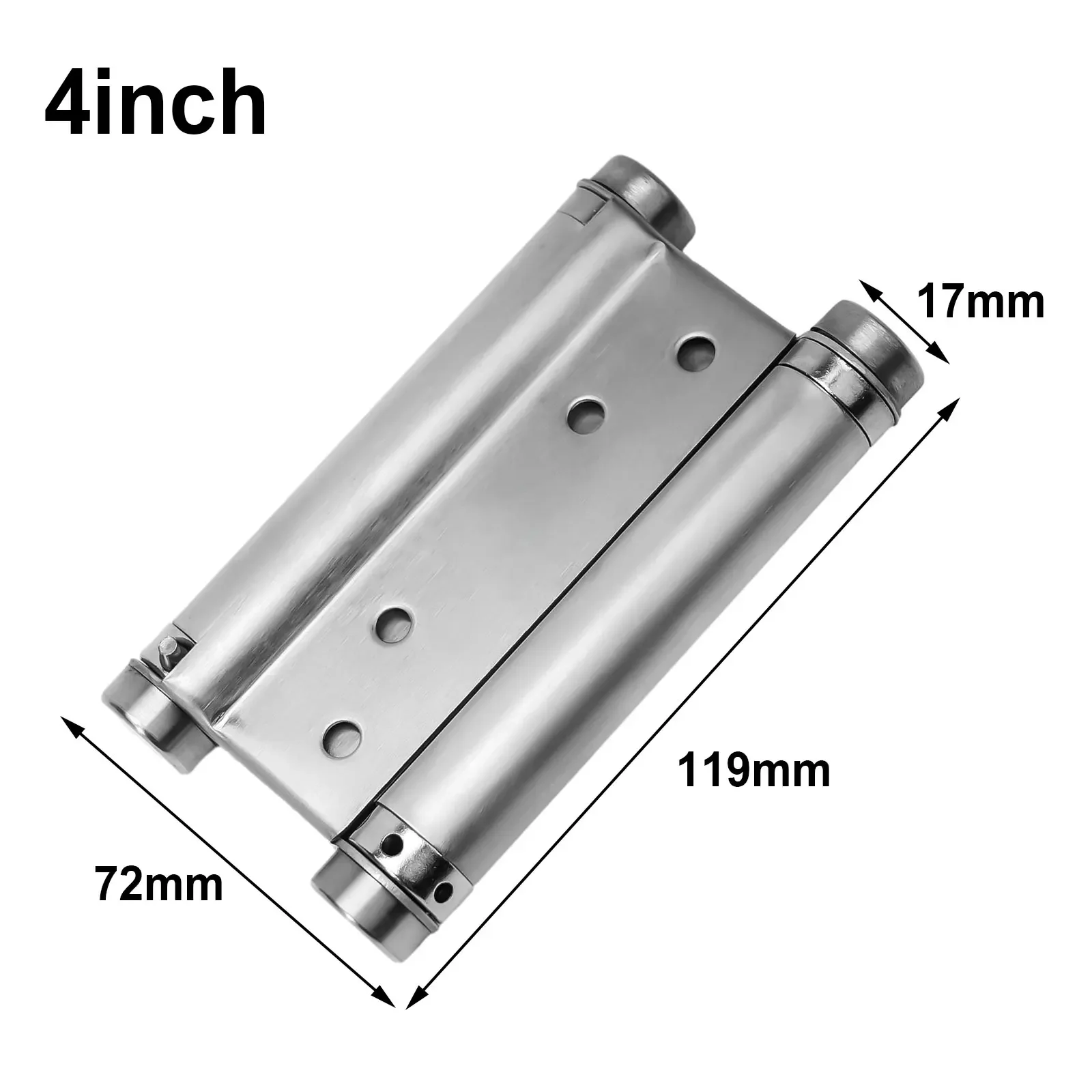 Double Spring Hinge Two-Way Free Door Hinge Stainless Steel Automatic Door Closing Garage Hinges Fence Dedicated Hardware