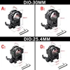 30MM/25.4MM Tactical Quick Release Scope Ring for 20mm Weaver/Picatinny Rail Adjustable Height Optical Riflescope Sight Mount 6