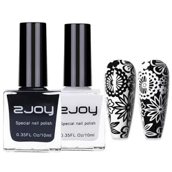 10ml Black/White Stamping Nail Polish,26Colors Polish Varnish for Nail Art Plates Stamp Oil Stamping,DIY Nails Base Top Coat-*(*