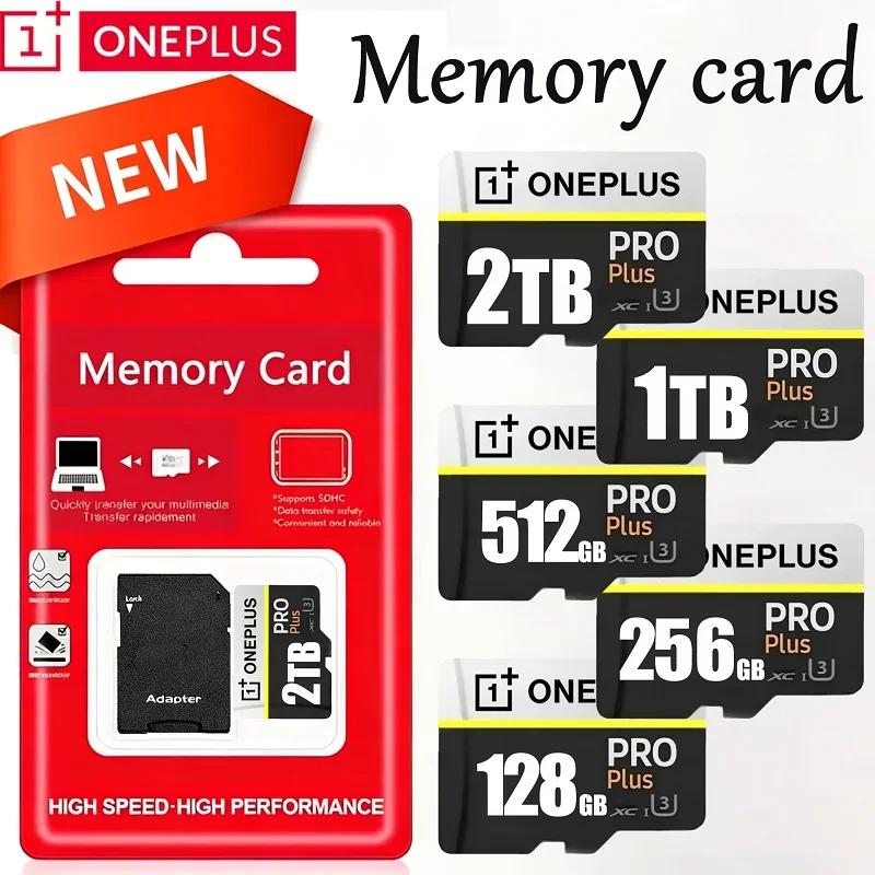 원플러스 고속 TF 메모리 2TB 1TB 512GB 256GB 128GB V30 A2 4K 멀티 디바이스 (어댑터 포함) 스마트폰, 태블릿, PC 겸용