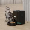 Comedero inteligente para mascotas, alimentador automático para gatos, máquina de comida lenta para perros con dispensador automático de comida para gatos cuantitativo temporizado, tazón para perros y gatos
