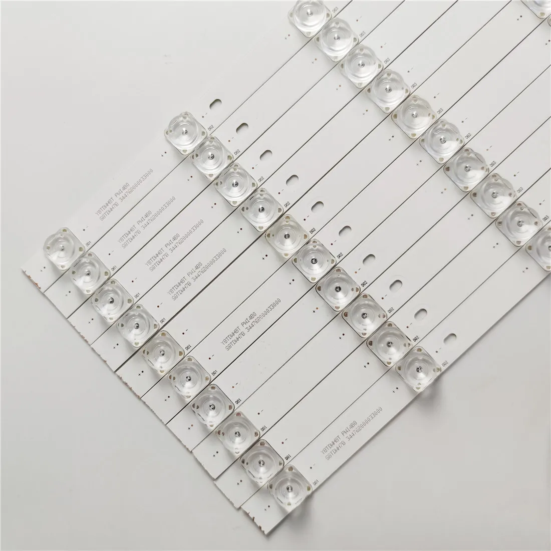 Led Backlight Strip Lente da Lâmpada Kit Placa Óptica Fliter para 46 47 48 49 50 Polegada Lcd Led tv Atualização Ccfl 12v Entrada 10 Peças 510 mm - Imagem 5