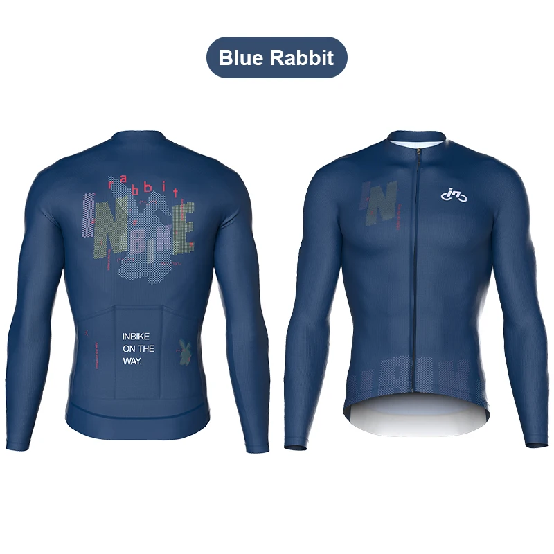 INBIKE Maillot Cyclisme Homme Manches Longues - Respirant Et Léger Pour Course