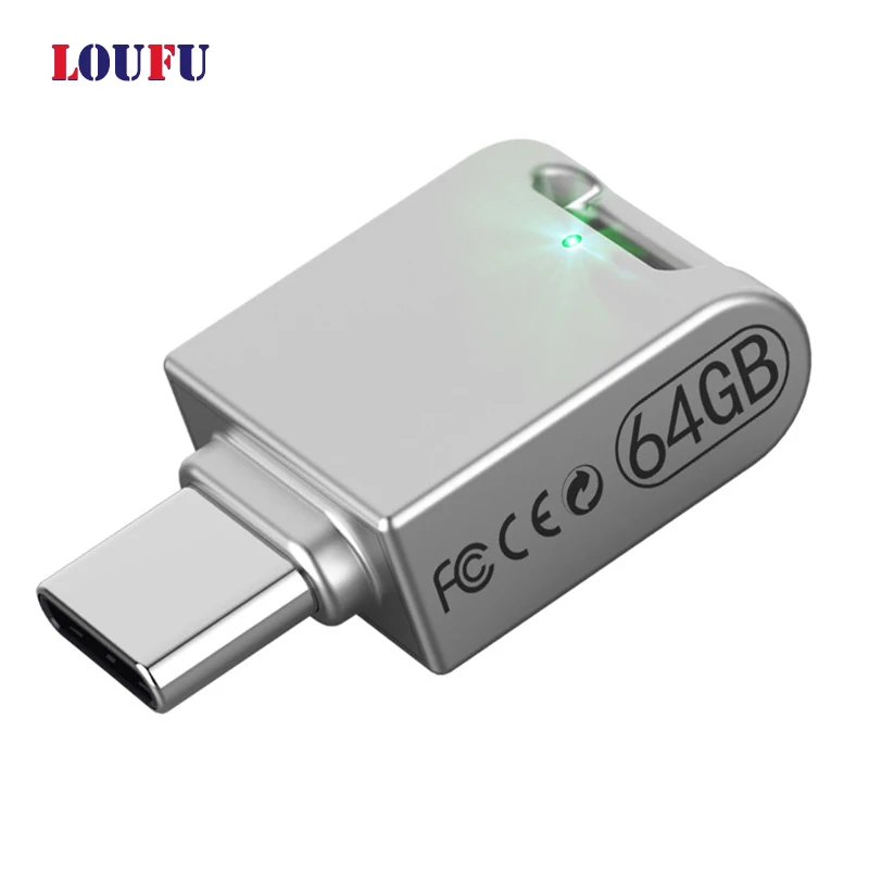 

Unique USB Type C Flash Drive 64GB OTG Pen Drives Mini Disk U Memories For Smart Phone