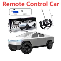 For Tesla Cybertruck Simulation Pickup Car Model Rechargeable Battery RC Mini Vehicles Toy Christmas Toys Gift for Boys Girls 6+ 2