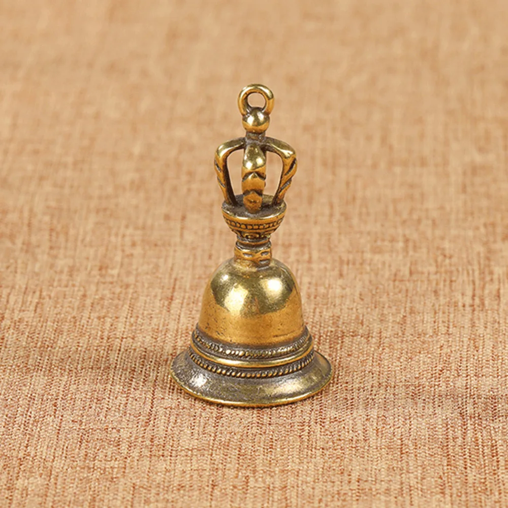 빈티지 황동 Do Old Vajra Pestle 작은 벨 방식 펜던트, 청동 길조 구리 벨 키 체인 펜던트, 도매