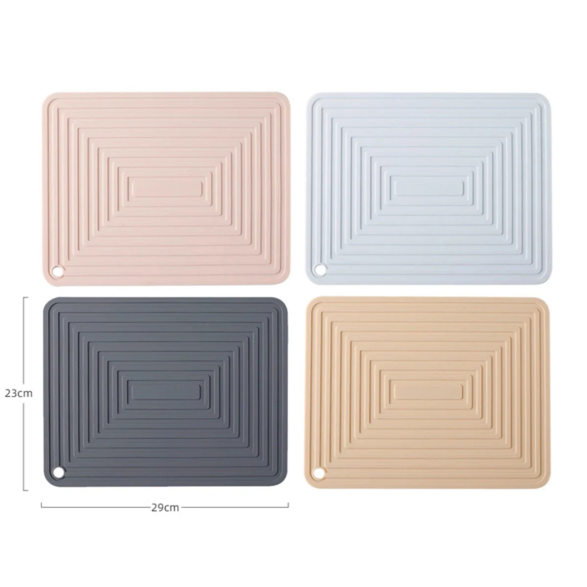

Silicone Placemats for Dining Table Mat for Coffee Tables Tableware Plates Cup Pads Coaster Set Kitchen Accessories Home Décor