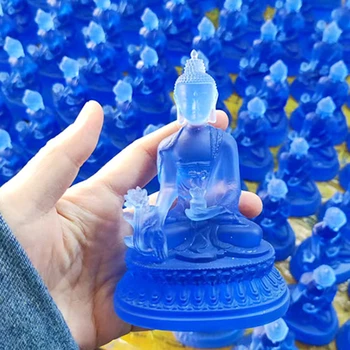 Blue Colored Buddha Statue 1