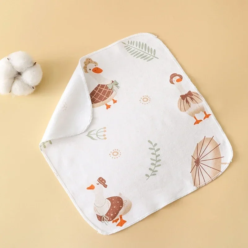 Baby Wiping Towel Handkerchief Cotton Saliva Wipes Breathable Washcloths for Infant Toddler Strong Absorbent Soft Face Towel