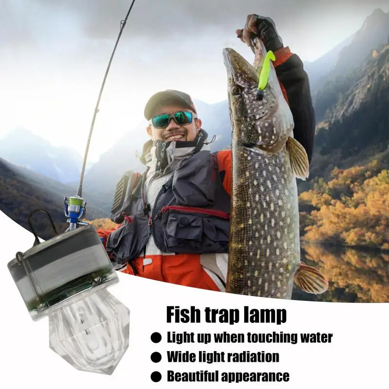 Mini LED Fishing Deep Drop Underwater Fish Attractor Lure Light Attracting  Accessories Fish Shrimp Crab Lure Lightening Lamp