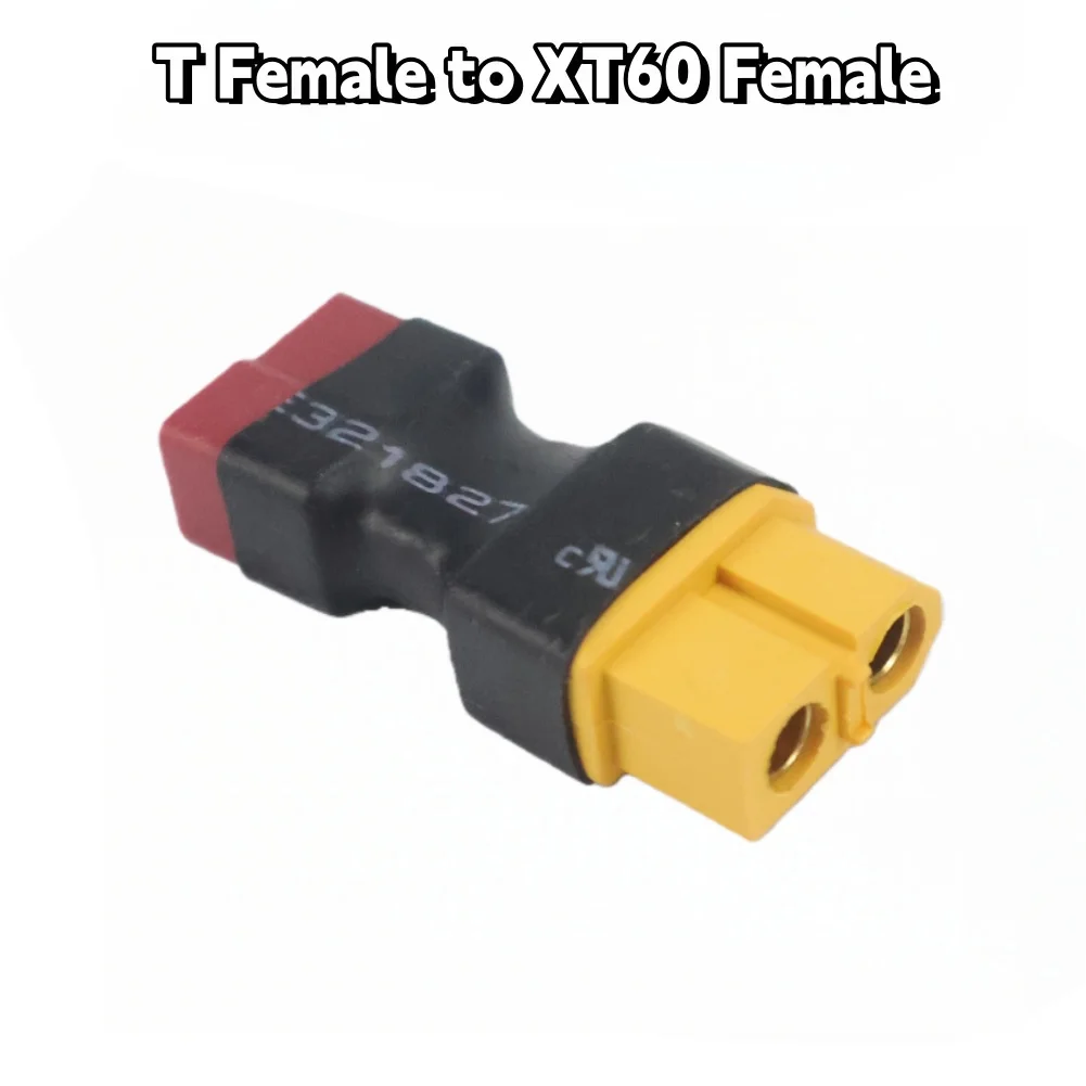 Enhanced RC Adapter: XT60 to T-Plug LiPo Battery Connector for Helicopters & Quadcopters