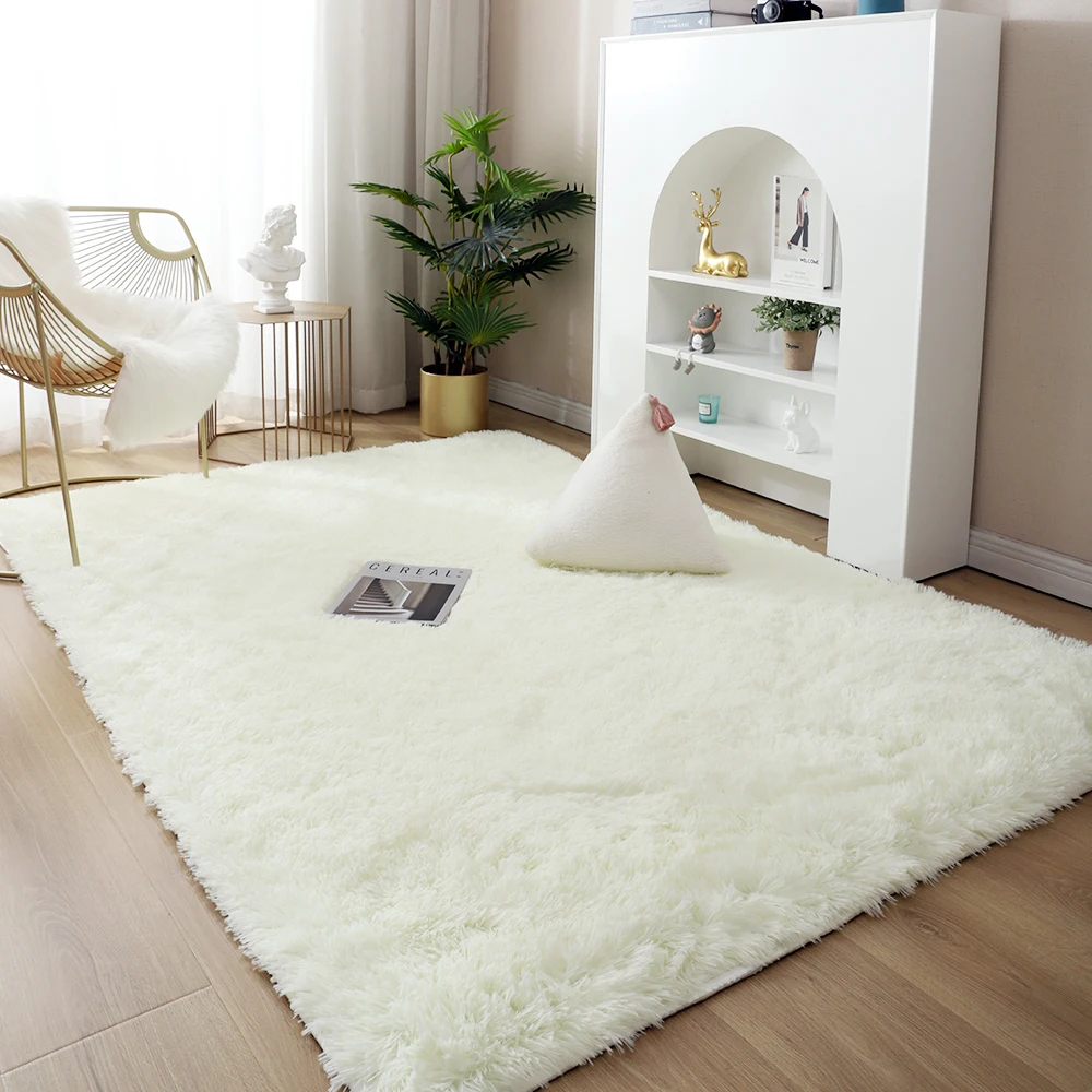 Plush Rug for Home Living Room Fluffy Carpet Thick Bed Room Decor Carpets Soft Rugs Anti-slip Floor Velvet Mat Tie Dyeing